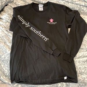 Simply Southern Black Long Sleeve Tee